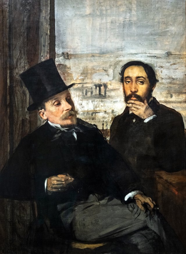 Degas and Évariste de Valernes by Edgar Degas
