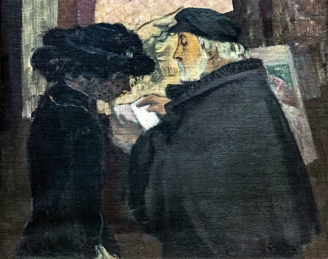 Degas and his model by Maurice Denis
