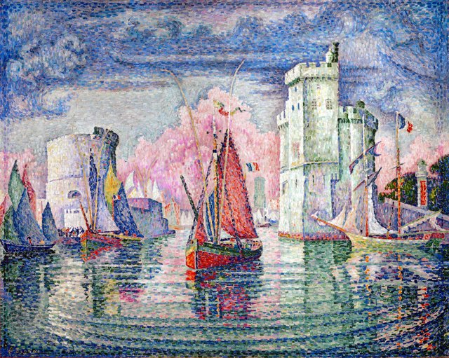 Entrance of La Rochelle Harbor by Paul Signac
