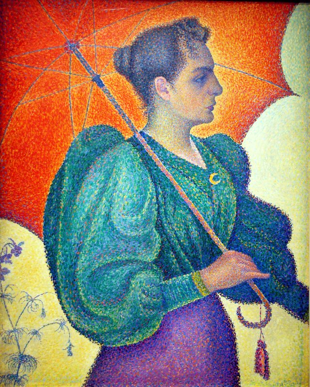 Woman with a Parasol by Paul Signac