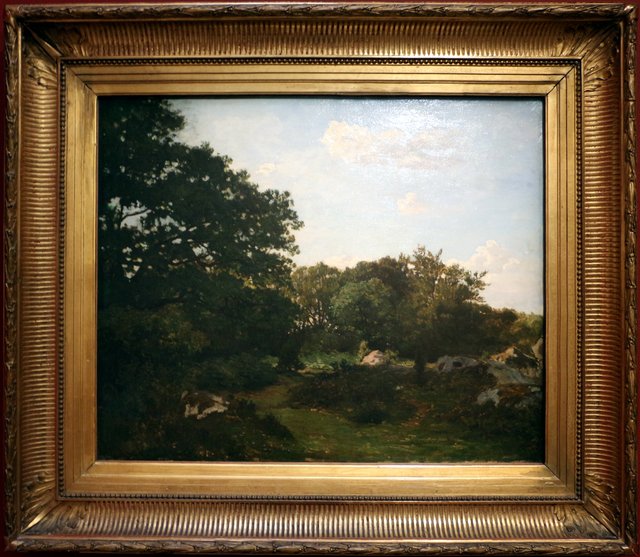 Fontainebleau forest by Frédéric Bazille