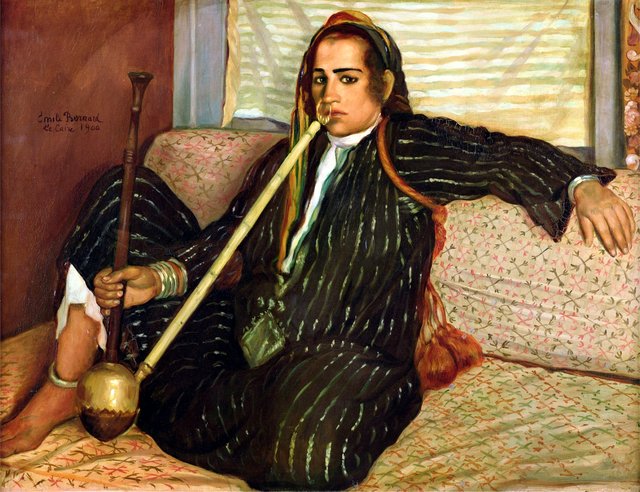 Smoking Hashish by Émile Bernard