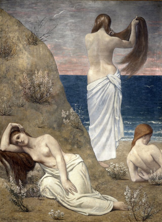 Jeunes Filles au bord de la mer by Pierre Puvis de Chavannes