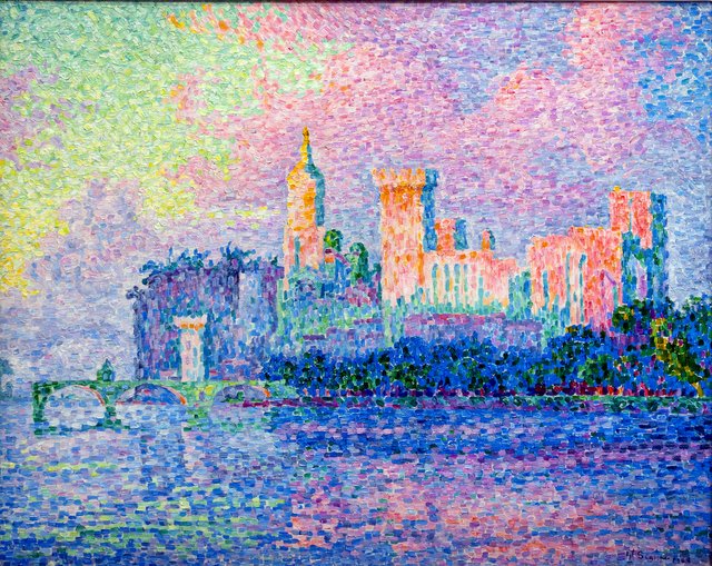 The Château des Papes in Avignon by Paul Signac