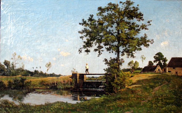 Landscape by Henri Harpignies