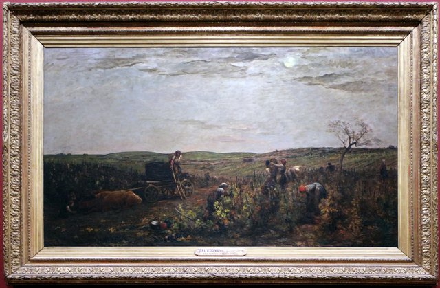 The harvests in Burgundy by Charles-François Daubigny