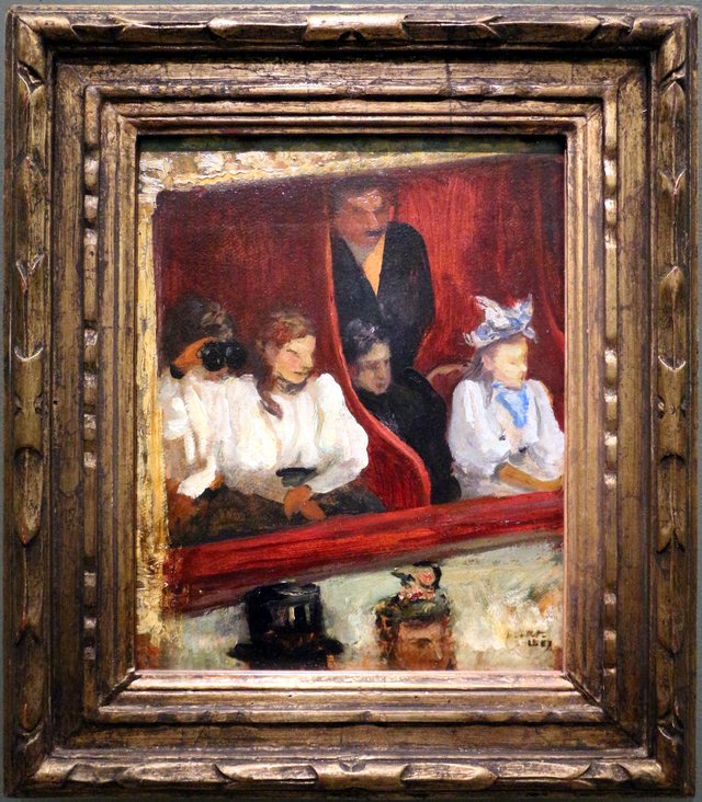 Box at the Opera-Comique by Charles Cottet