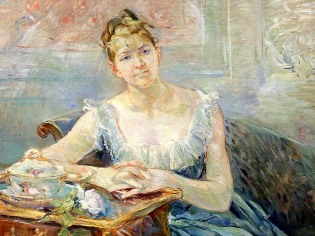 Louise Riesener by Berthe Morisot