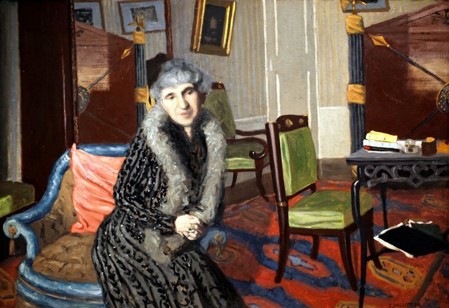 Henriette Bernheim, stepmother of the artist by Félix Vallotton