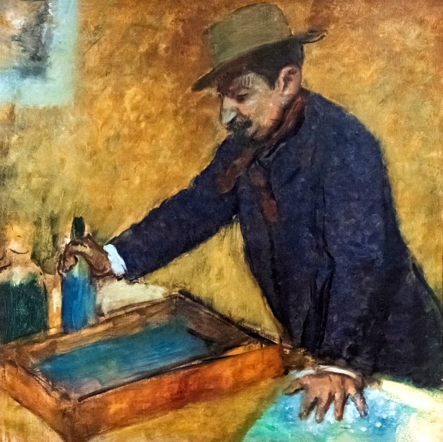 Porträt 'Manzi' by Edgar Degas