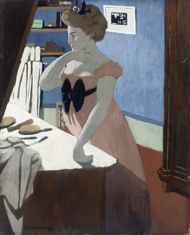 Misia à sa coiffeuse by Félix Vallotton