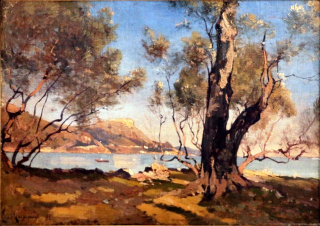 Paysage, vue prise de Beaulieu by Henri Harpignies