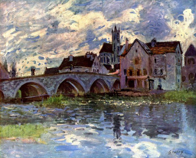 The Bridge at Moret by Alfred Sisley