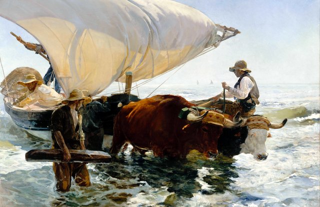 The Return from Fishing by Joaquín Sorolla
