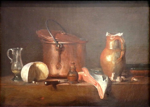 Tranche de saumon by Jean-Baptiste-Siméon Chardin