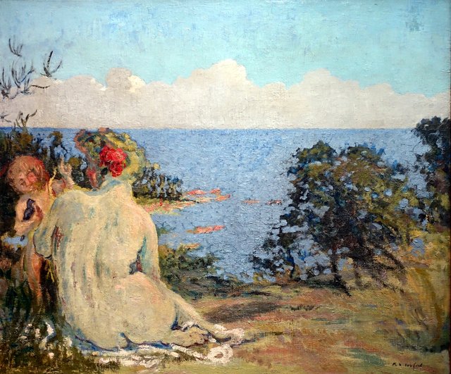 Vénus et l'Amour au bord de la mer by Ker-Xavier Roussel