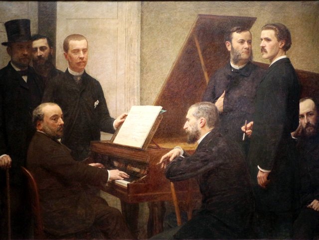 Around the Piano by Henri Fantin-Latour
