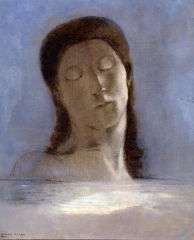 Les Yeux clos by Odilon Redon