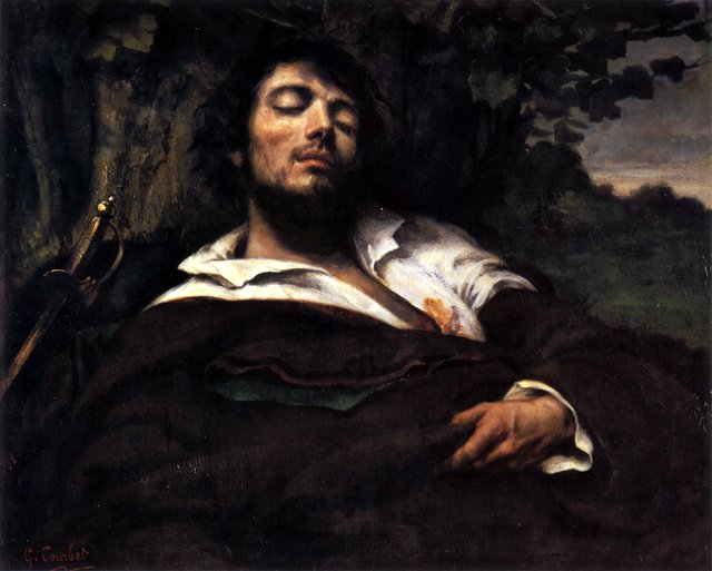 The Wounded Man by Gustave Courbet