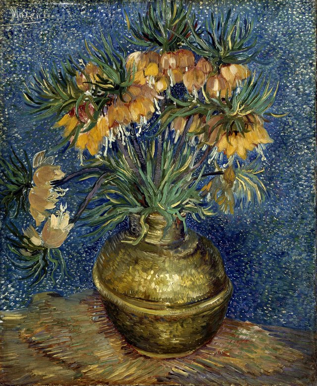Fritillaries in a Copper Vase by Vincent van Gogh