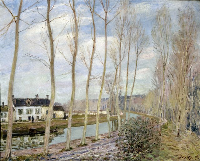 The Canal du Loing at Moret by Alfred Sisley