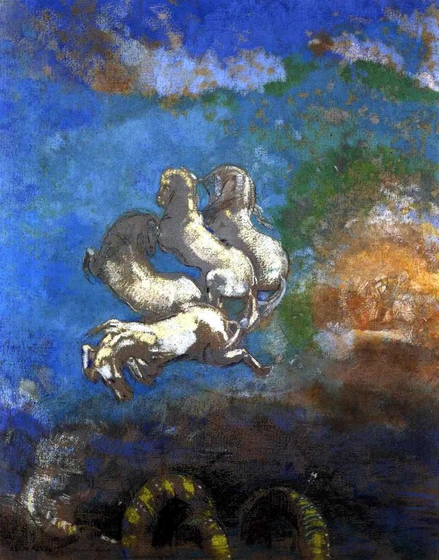 Apollo's chariot by Odilon Redon