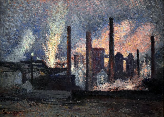 Usines près de Charleroi by Maximilien Luce