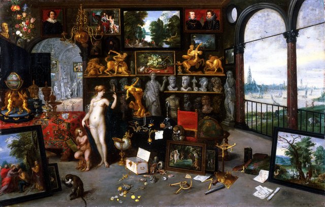 Allegory of Sight (Venus and Cupid in a Picture Gallery) by Jan Brueghel the Younger