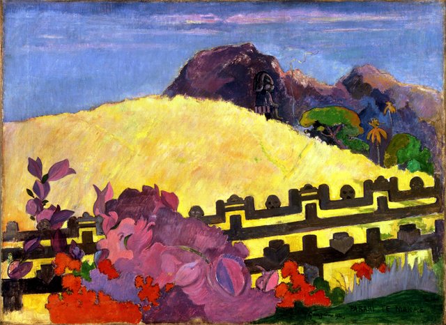 The Sacred Mountain (Parahi Te Marae) by Paul Gauguin