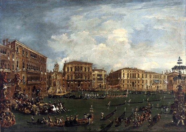 Regatta in Volta di Canal by Francesco Guardi