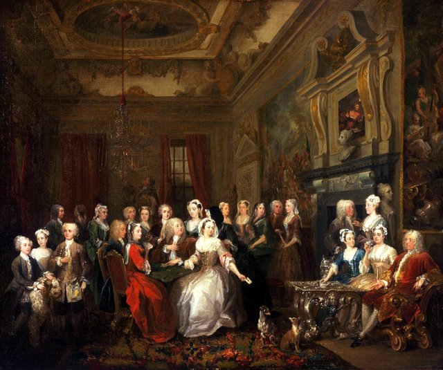 Assembly at Wanstead House by William Hogarth