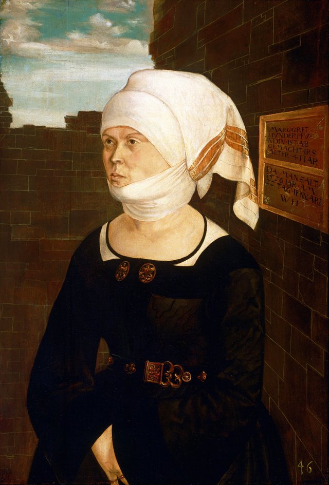 Portrait of Margaret Hundertpfundt by Wolf Huber