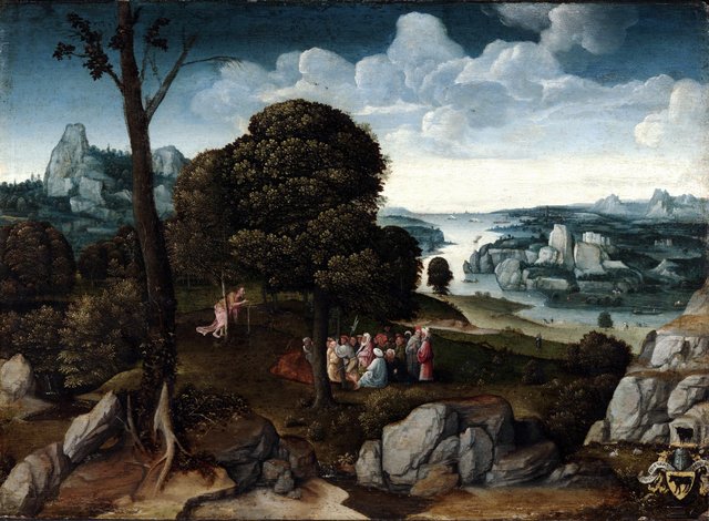 Landscape with Saint John the Baptist Preaching by Joachim Patinir