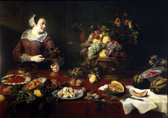 Still Life with a Maid by Frans Snyders