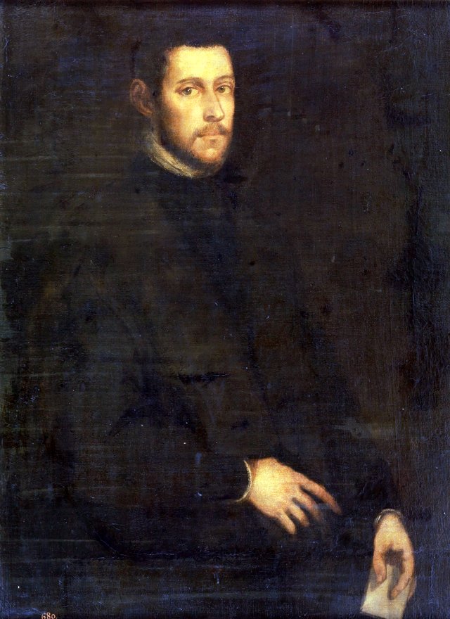 Self-portrait (?) by Paris Bordone