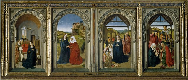Triptych with Scenes from the Life of the Virgin by Dieric Bouts