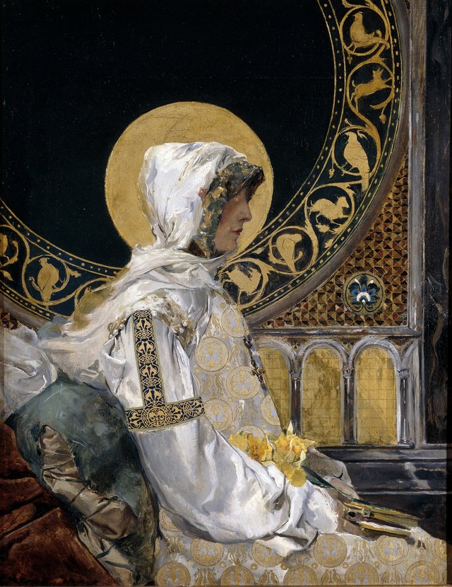 Santa en oración by Joaquín Sorolla