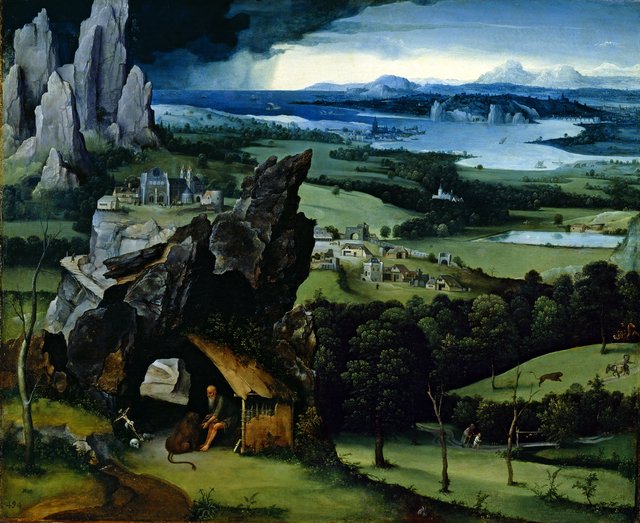 Landscape with St Jerome by Joachim Patinir