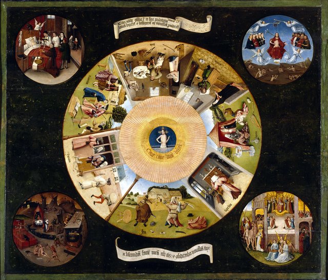 The Seven Deadly Sins and the Four Last Things by Hieronymus Bosch