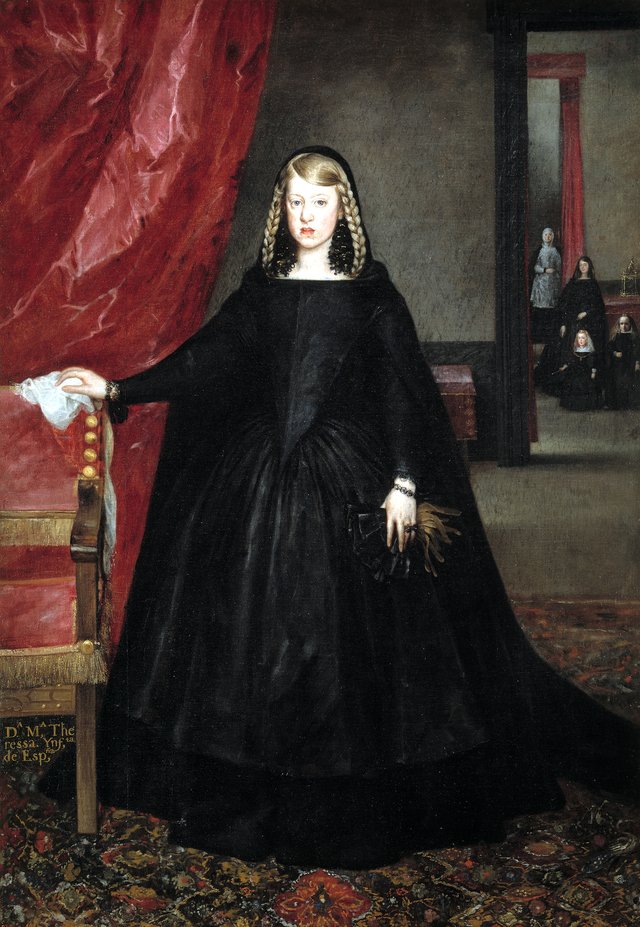 Empress Doña Margarita de Austria in Mourning Dress by Juan Bautista Martínez del Mazo