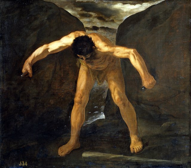 Hercules Separates Mounts Calpe and Abylla by Francisco de Zurbarán
