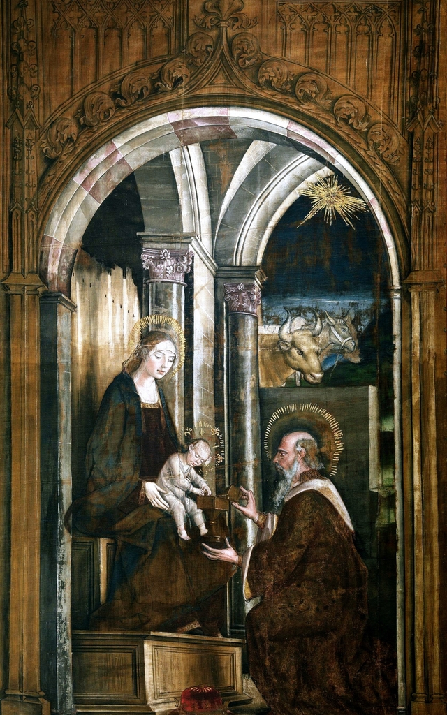 Adoration of the First Magus by Pedro Berruguete
