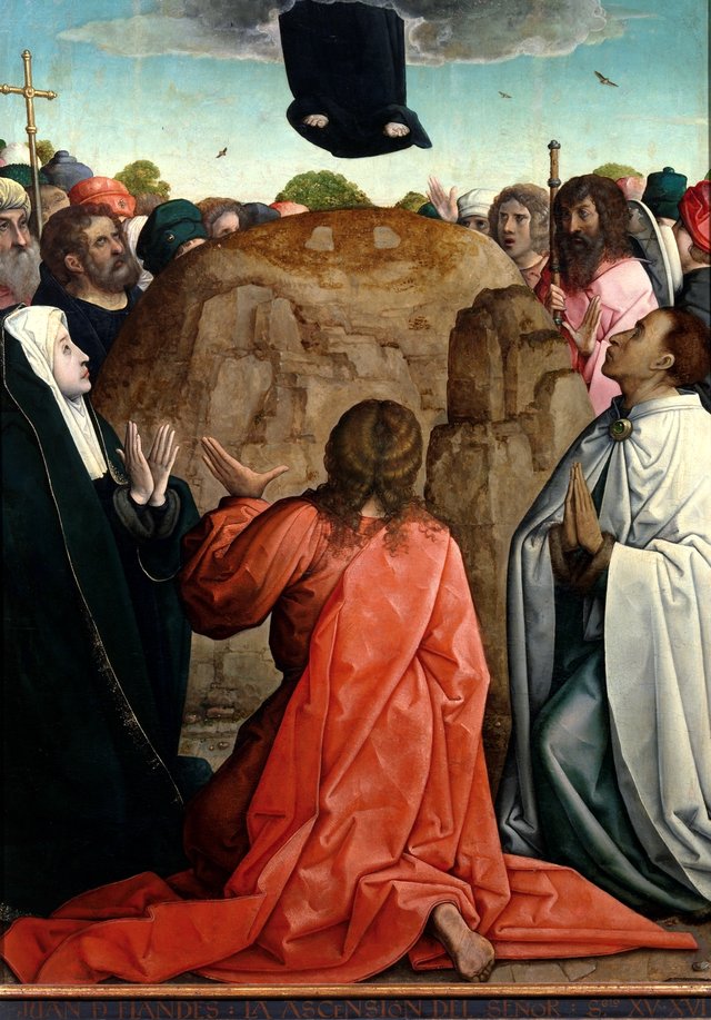 The Ascension by Juan de Flandes