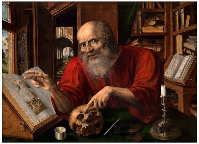 Saint Jerome by Jan Matsys