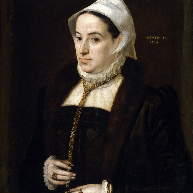 Portrait of a Woman aged 35 by Frans Floris