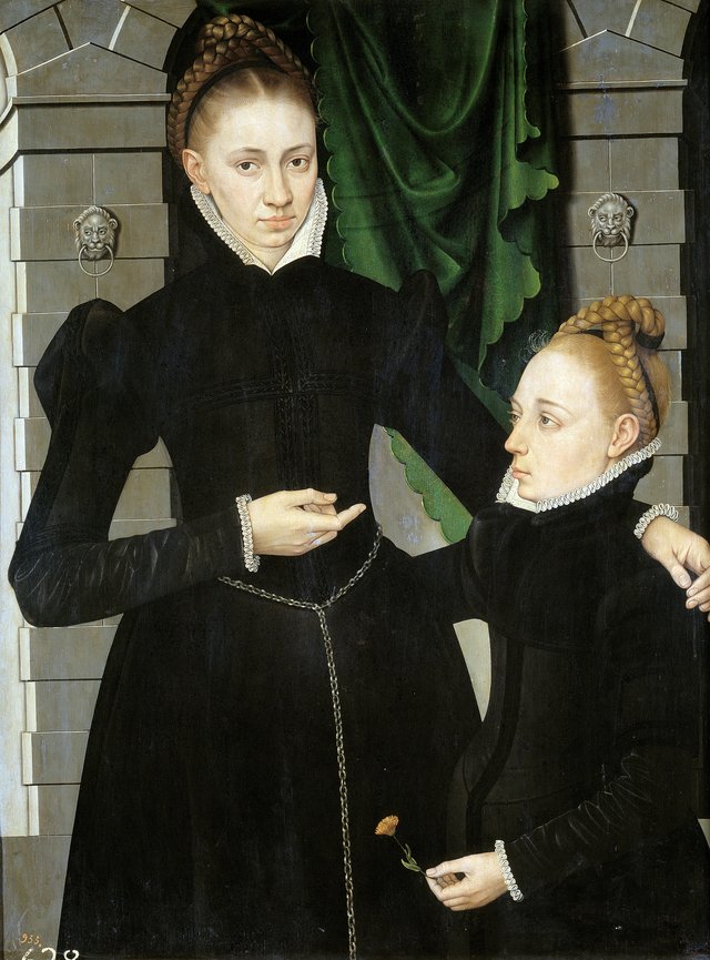 Dame et fille by Adriaen van Cronenburg