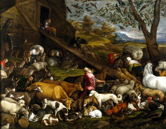 The Animals entering Noah’s Ark by Jacopo Bassano