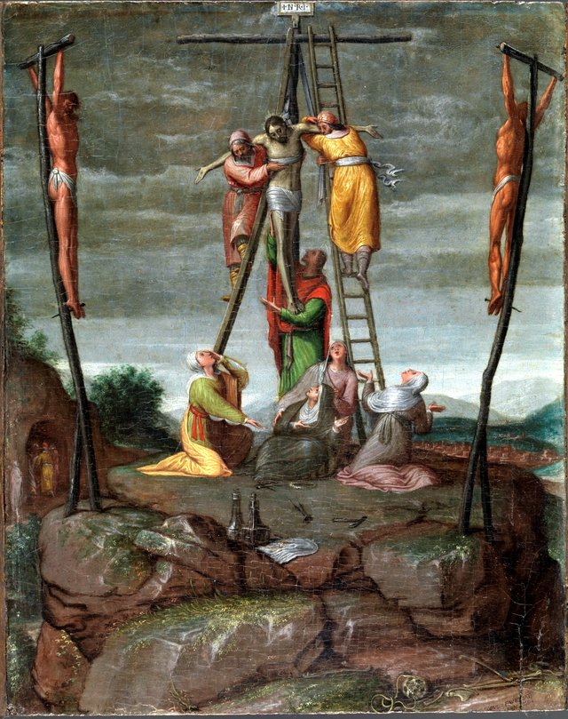 The Descent from the Cross by Pedro de Campaña