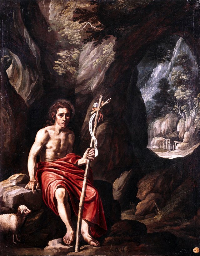 Saint John the Baptist in the Desert by Luis Tristán