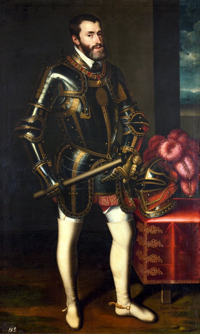 The Emperor Charles V by Juan Pantoja de la Cruz